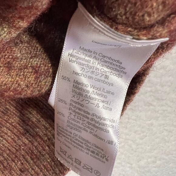 Madewell Cardigan Sweater Womens Medium Brown Merino Wool Button Front Relaxed - Picture 6 of 6